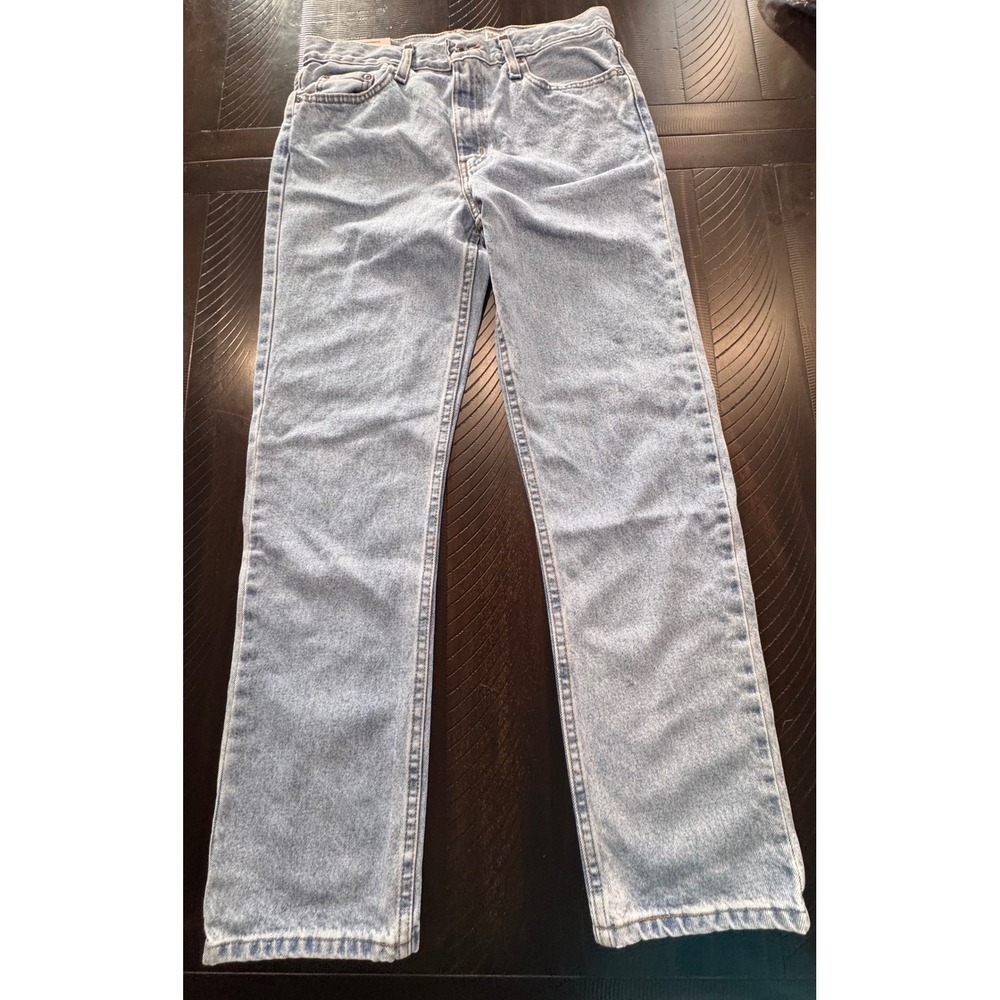 George Regular Fit Light Wash Denim Jeans Mens 30x30 100% Cotton Straight Leg